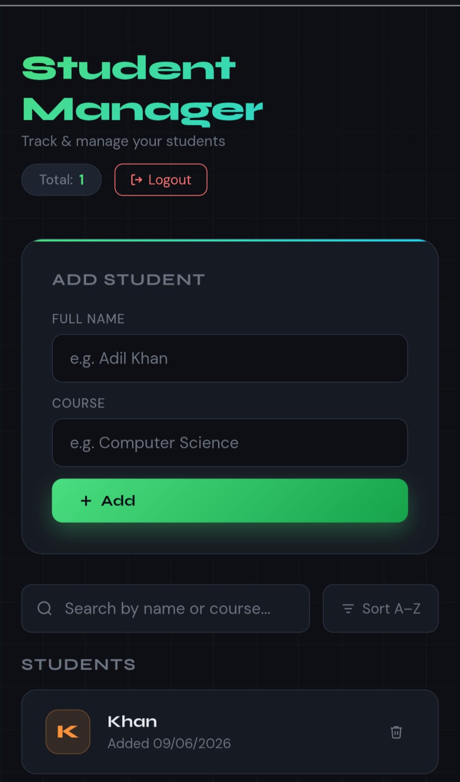 Sign Up Page